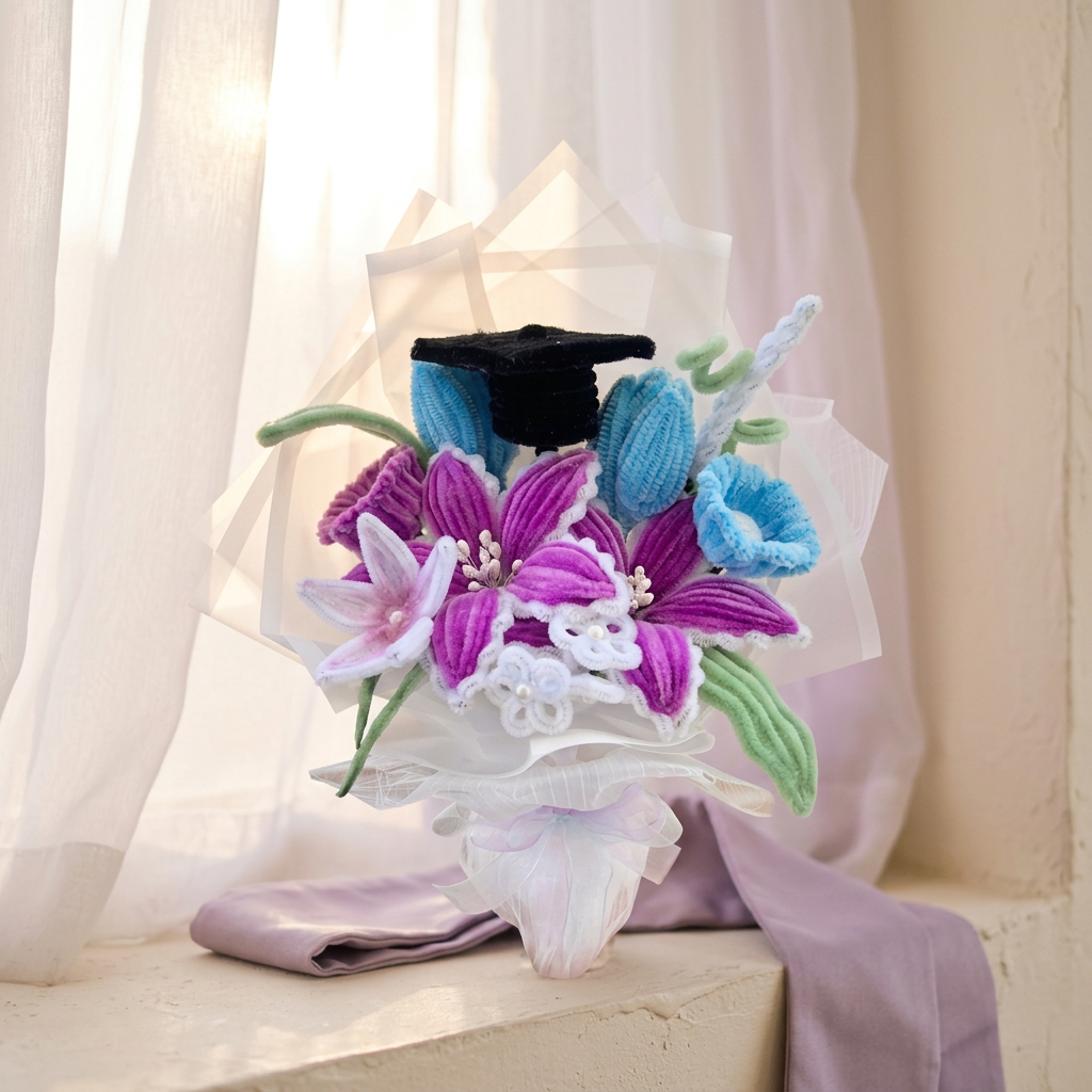 Colorful Graduation Bouquet alternate view