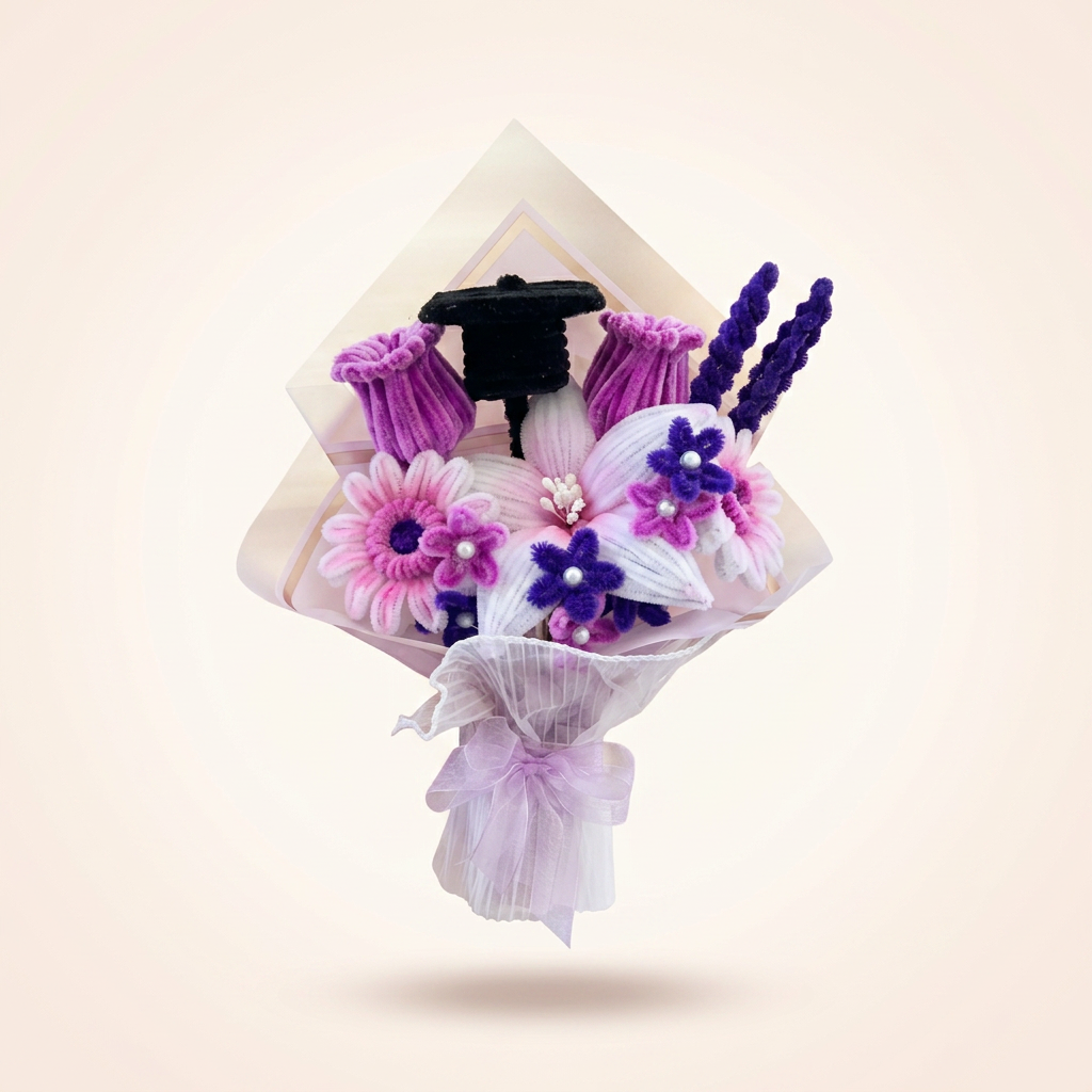 Purple Graduation Bouquet photo